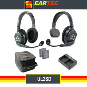 Sistema de 2 Diademas UltraLITE Full Duplex 1 Sencillo y 1 Doble para 2 Personas