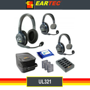 Sistema de 3 Diademas 2 Sencillas y 1 Doble UltraLITE HD para 3 Personas